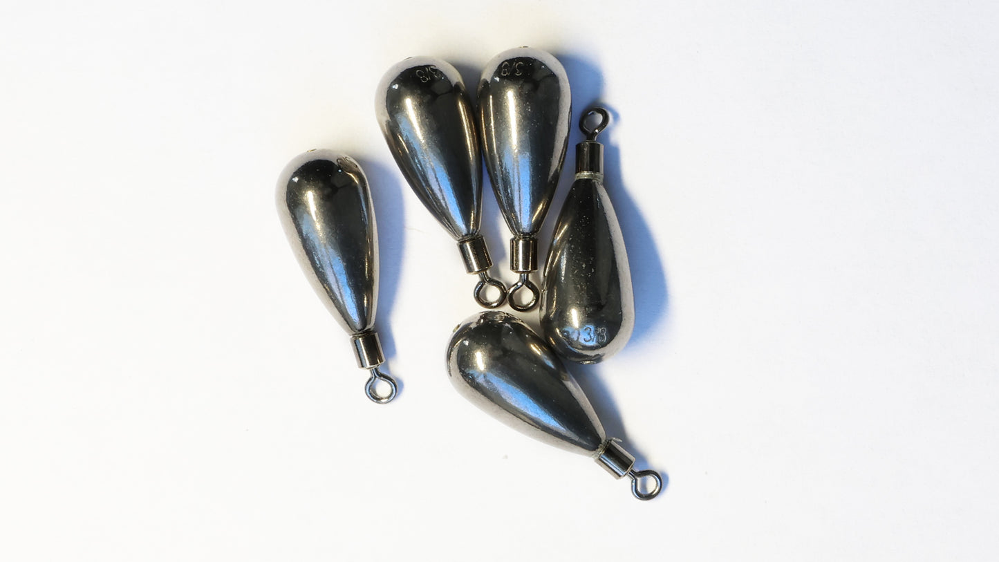 WUN TUNGSTEN Round Eye Tear Drop Weight